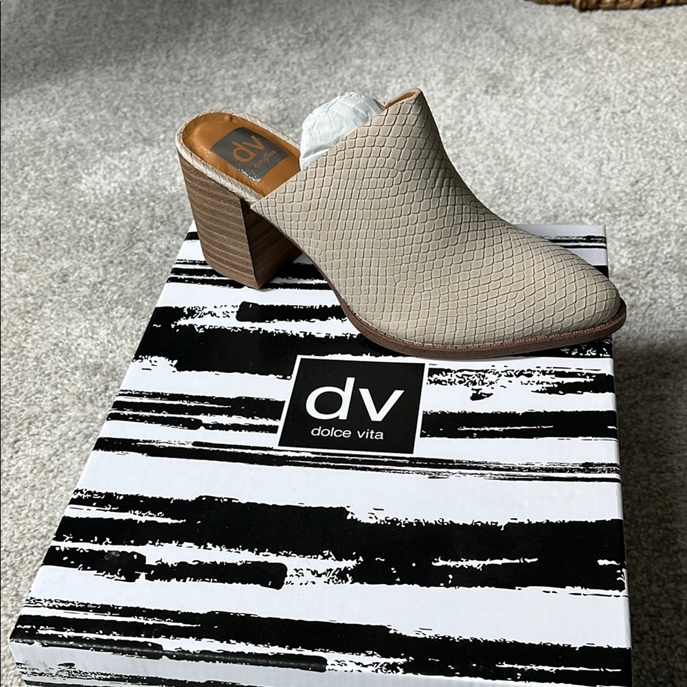 Dolce Vita Textured Tan Mules